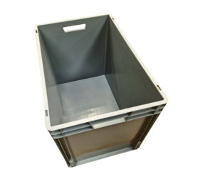 Emtrade Stapelbak euronorm 600x400x440, stapelbaar, grijs, nieuw Emtrade Stapelbak euronorm 600x400x440, stapelbaar, grijs, nieuw