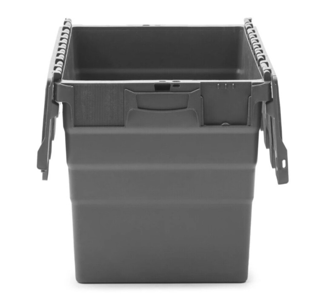 Emtrade (Nieuw) Distributiebak, 600x400x365 mm, euronorm, grijs kunststof, nieuw