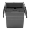 Emtrade Distributiebak 600x400x365 mm Nestbaar Stapelbaar Grijs, Nieuw Emtrade Distributiebak 600x400x365 mm Nestbaar Stapelbaar Grijs, Nieuw