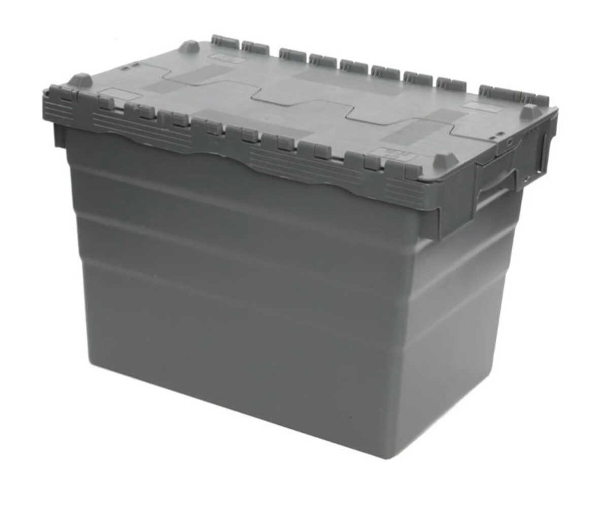 Emtrade (Nieuw) Distributiebak, 600x400x365 mm, euronorm, grijs kunststof, nieuw