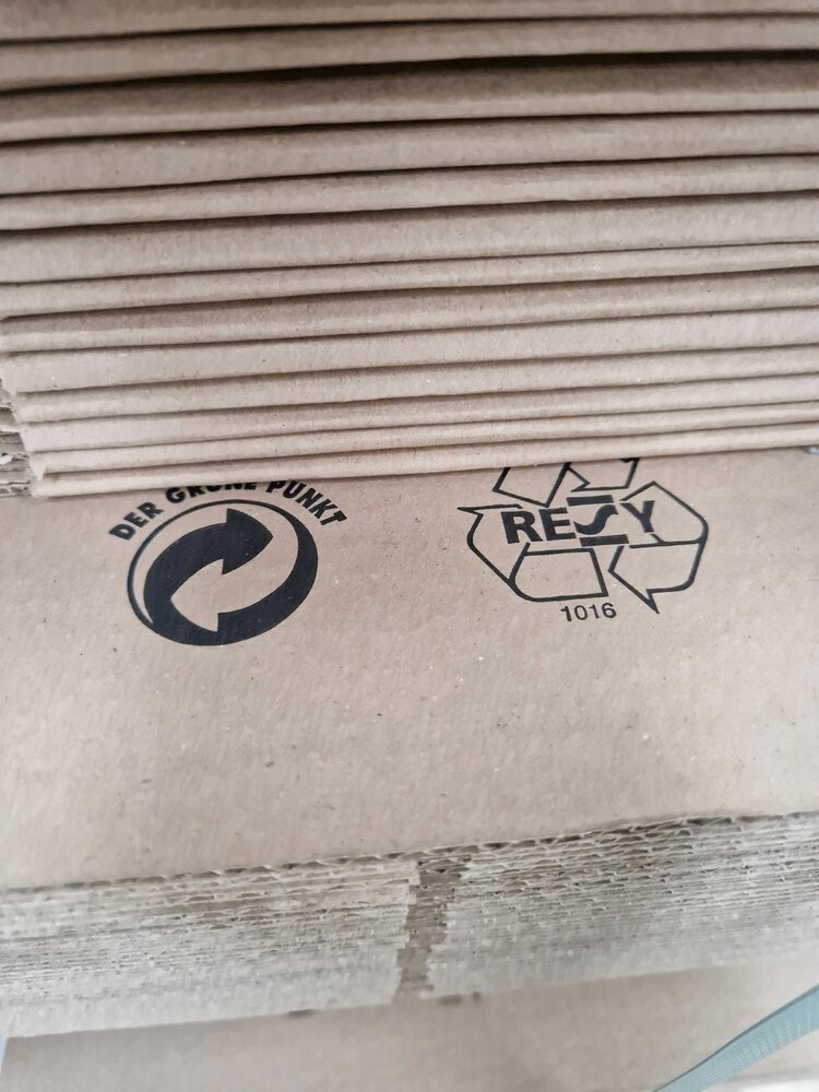 Vouwdoos 420x210x180 mm enkelgolf karton bruin fefco 0201 (pallet 980 stuks) nieuw