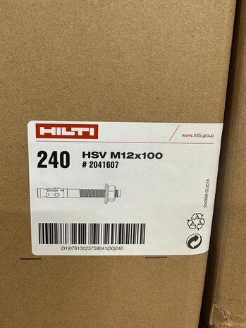 Hilti Doorsteekanker / vloeranker M12x100 verzinkt, nieuw