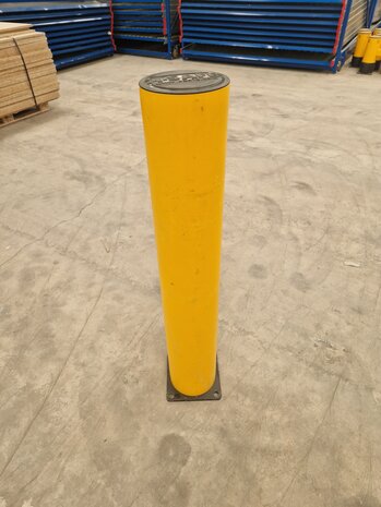 A-Safe A-safe rampaal 120x20x20cm rond geel, gebruikt / per stuk