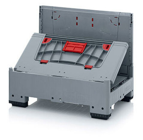 Auer Opvouwbare palletbox 800x600x730mm met 4 inwerpluiken, gebruikt Auer Opvouwbare palletbox 800x600x730mm met 4 inwerpluiken, gebruikt