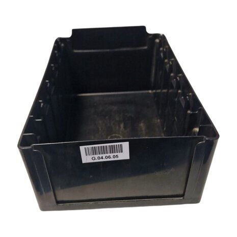 SSI Schäfer Stellingbak ESD RK321, 290x162x115mm zwart, gebruikt SSI Schäfer Stellingbak ESD RK321, 290x162x115mm zwart, gebruikt