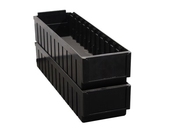 SSI Schäfer Stellingbak ESD RK621 12 vakken, 590x162x115mm zwart, gebruikt