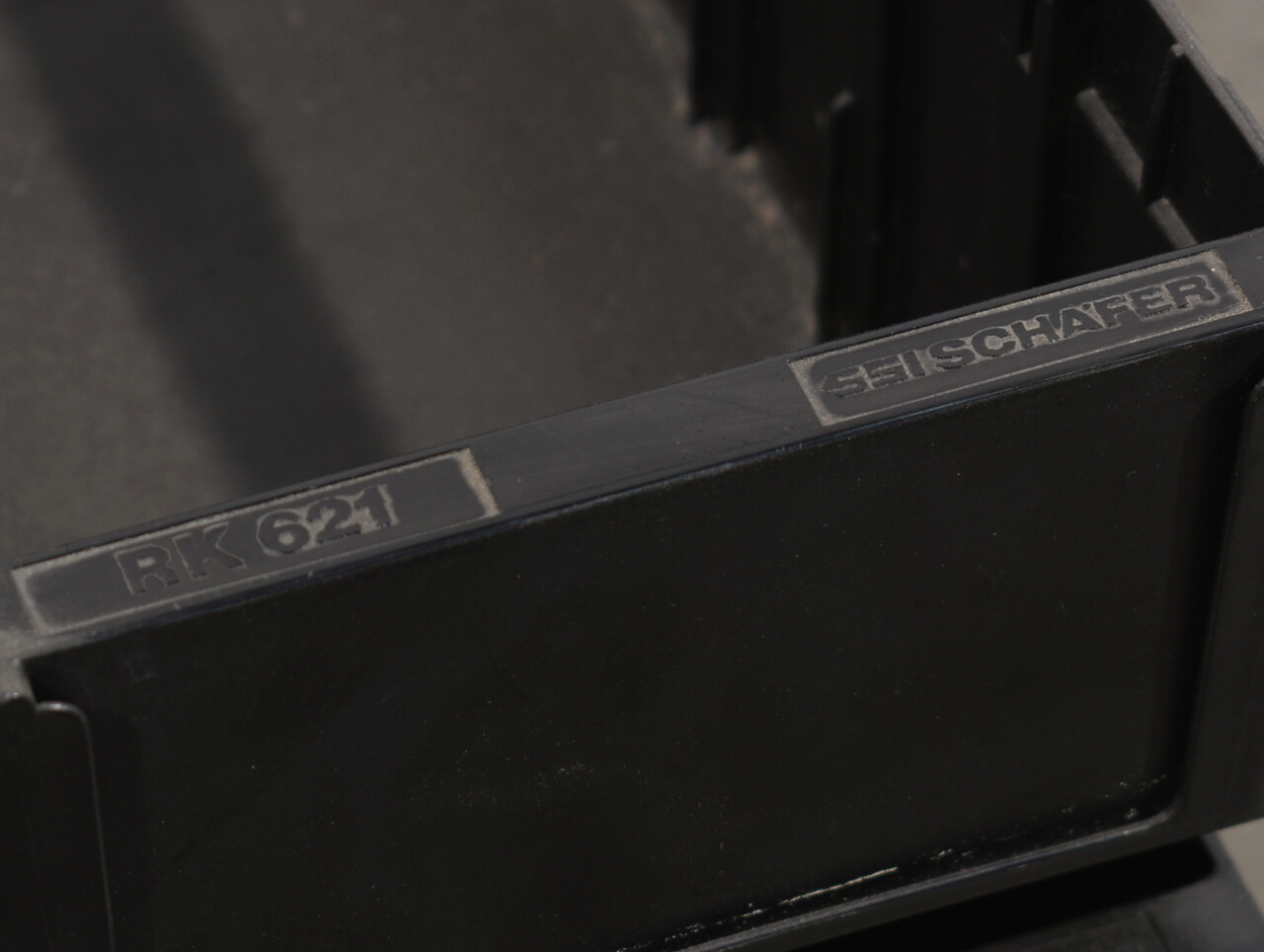 SSI Schäfer Stellingbak ESD RK621 12 vakken, 590x162x115mm zwart, gebruikt