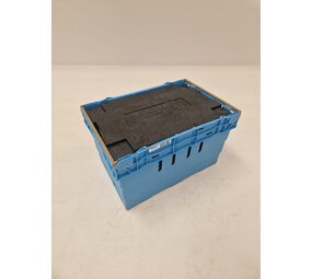 Schoeller Allibert Maxinest plus 600x400x360 met thermobox blauw, Gebruikt Schoeller Allibert Maxinest plus 600x400x360 met thermobox blauw, Gebruikt