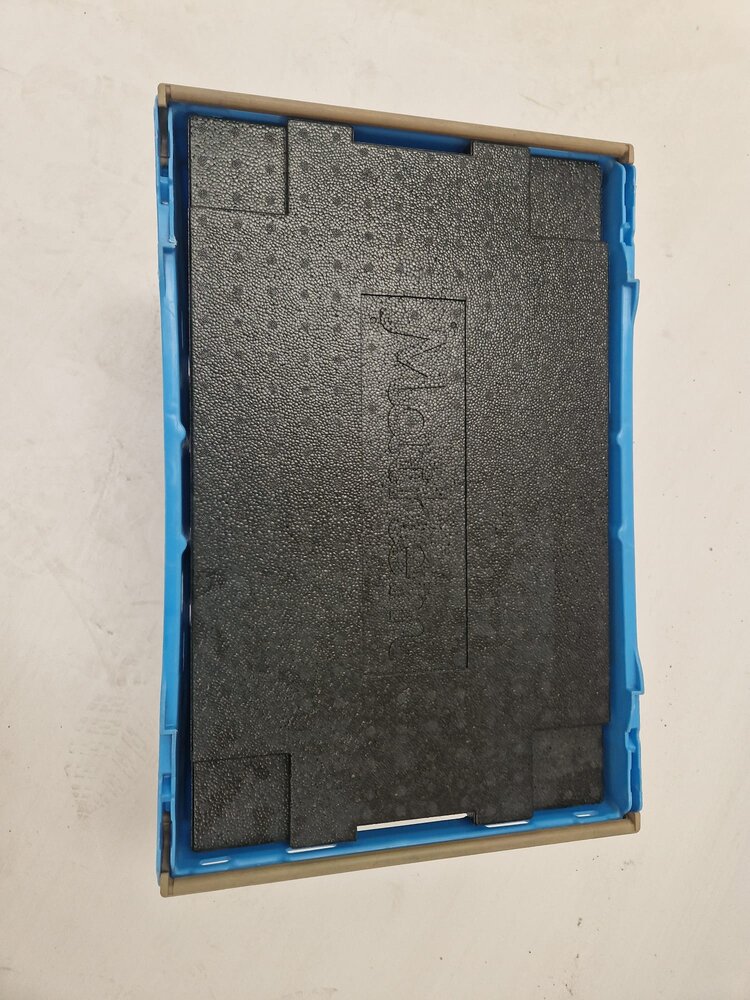 Schoeller Allibert Nestbare Stapelbak, 600x400x360 mm, euronorm, blauw kunststof, gebruikt Schoeller Allibert Nestbare Stapelbak, 600x400x360 mm, euronorm, blauw kunststof, gebruikt