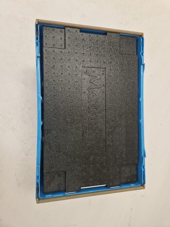 Schoeller Allibert Nestbare Stapelbak, 600x400x360 mm, euronorm, blauw kunststof, gebruikt Schoeller Allibert Nestbare Stapelbak, 600x400x360 mm, euronorm, blauw kunststof, gebruikt