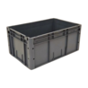 Embox Stapelbak 600x400x280 euronorm donkergrijs, gebruikt Embox Stapelbak 600x400x280 euronorm donkergrijs, gebruikt
