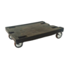 Kunststof Dolly Rolplateau 800x600x200 mm met dubbelwandig dek zwart, gebruikt Kunststof Dolly Rolplateau 800x600x200 mm met dubbelwandig dek zwart, gebruikt
