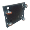Kunststof Dolly Rolplateau 800x600x200 mm met dubbelwandig dek zwart, gebruikt Kunststof Dolly Rolplateau 800x600x200 mm met dubbelwandig dek zwart, gebruikt