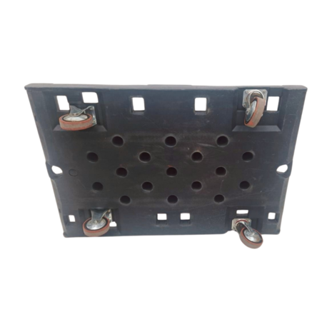 Kunststof Dolly Rolplateau 1200x800x200 mm met dubbelwandig dek zwart, gebruikt Kunststof Dolly Rolplateau 1200x800x200 mm met dubbelwandig dek zwart, gebruikt