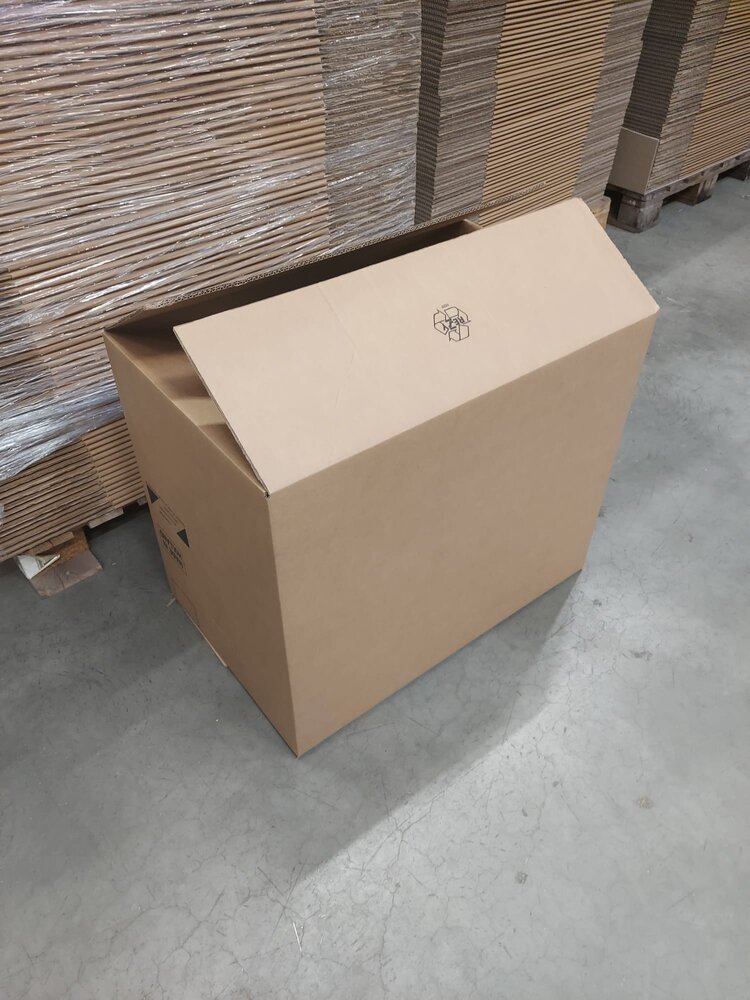 Smurfit Kappa Vouwdoos 715x445x500 mm Dubbelgolf Karton Bruin FEFCO 0201 (20 stuks) Nieuw