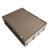 Emtrade Stapelbak met deksel, 800x600x230 mm, euronorm, grijs pp, gebruikt