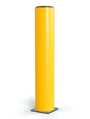 A-Safe A-safe rampaal 120x20x20cm rond geel, gebruikt / per stuk