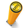 A-Safe A-safe rampaal 120x20x20cm rond geel, gebruikt / per stuk