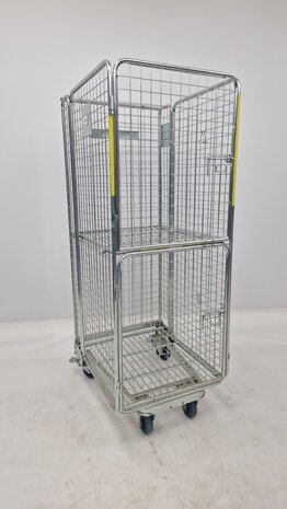 Emtrade Rolcontainer 4-heks 850x715x1900mm, nestbaar, A-frame, legbord, gebruikt