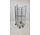 Rolcontainer 4-heks 850x715x1900mm, nestbaar, A-frame, legbord, gebruikt
