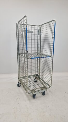 Emtrade Rolcontainer 5-heks 850x715x1900mm, nestbaar, A-frame, legbord, gebruikt