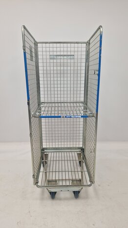 Emtrade Rolcontainer 5-heks 850x715x1900mm, nestbaar, A-frame, legbord, gebruikt