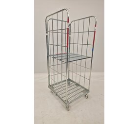 Rolcontainer 3-heks met 1 legbord, 700x790x1835mm, gebruikt Rolcontainer 3-heks met 1 legbord, 700x790x1835mm, gebruikt