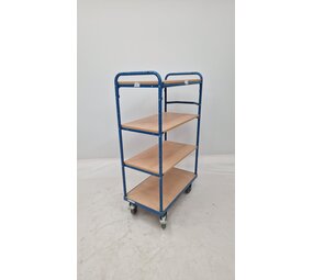 Fetra Orderpick kar Fetra 4 niveaus 90x50xH150cm, blauw Fetra Orderpick kar Fetra 4 niveaus 90x50xH150cm, blauw