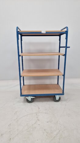 Fetra Orderpick kar Fetra 4 niveaus 90x50xH150cm, blauw Fetra Orderpick kar Fetra 4 niveaus 90x50xH150cm, blauw