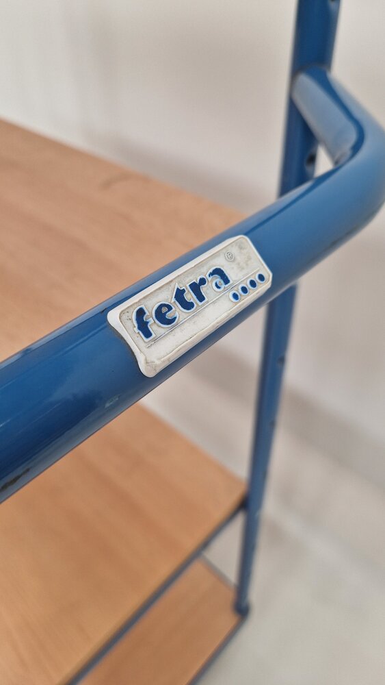 Fetra Orderpick kar Fetra 4 niveaus 90x50xH150cm, blauw Fetra Orderpick kar Fetra 4 niveaus 90x50xH150cm, blauw