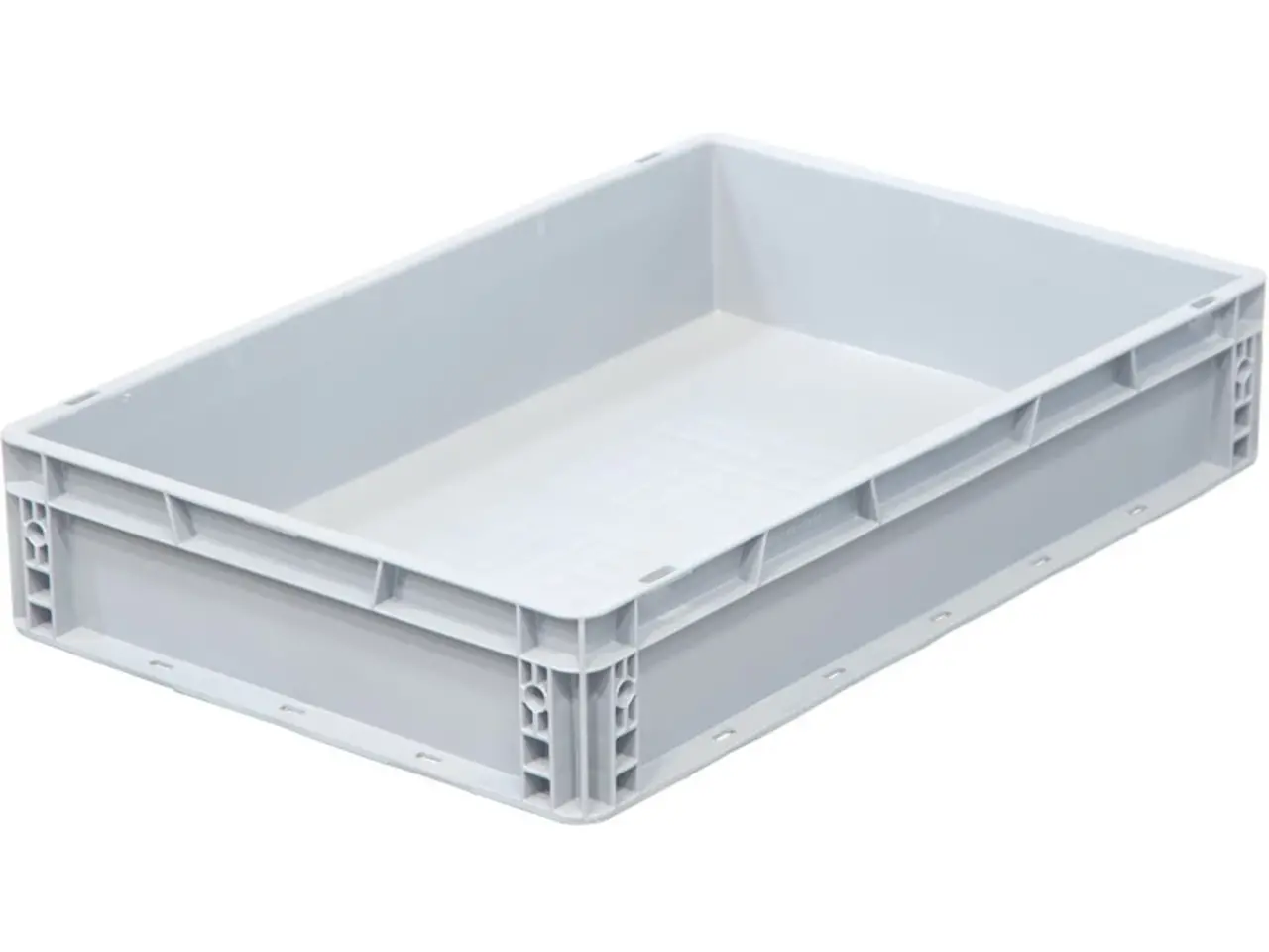 Emtrade (Nieuw) Stapelbak, 600x400x120 mm, euronorm, grijs kunststof, nieuw