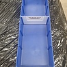 Emtrade Stellingbak, 500x150x80 mm, blauw kunststof, gebruikt