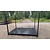 Stapelrek 300x200 cm met traanplaat bodem, zwart, gebruikt Stapelrek 300x200 cm met traanplaat bodem, zwart, gebruikt