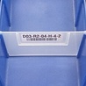 Emtrade Stellingbak, 500x150x80 mm, blauw kunststof, gebruikt