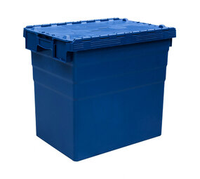 Embox Distributiebak, 600x400x516 mm, euronorm, blauw kunststof, nieuw