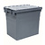 Embox Distributiebak, 600x400x516 mm, euronorm, grijs kunststof, nieuw