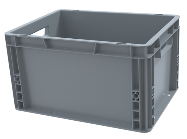 Stapelbak 400x300x220 euronorm grijs, nieuw Stapelbak 400x300x220 euronorm grijs, nieuw