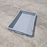 Emtrade Stapelbak, 600x400x80 mm, euronorm, grijs pp, gebruikt