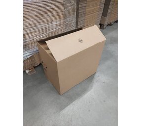 Smurfit Kappa Vouwdoos 715x445x600 mm Dubbelgolf Karton Bruin FEFCO 0201 (20 stuks) Nieuw