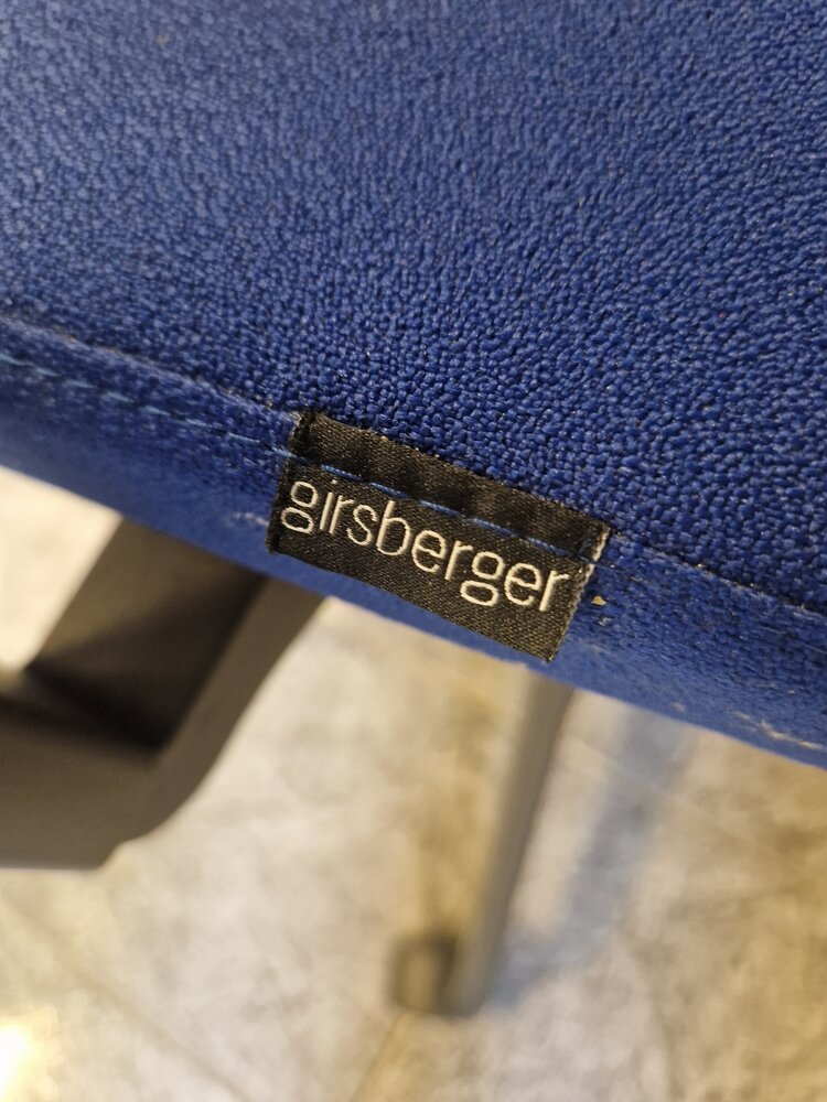 Girsberger Girsberger Bureaustoel, blauw zwart, gebruikt Girsberger Girsberger Bureaustoel, blauw zwart, gebruikt