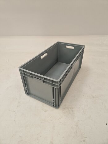 Emtrade (Nieuw) Stapelbak, 800x400x340 mm, grijs kunststof, nieuw