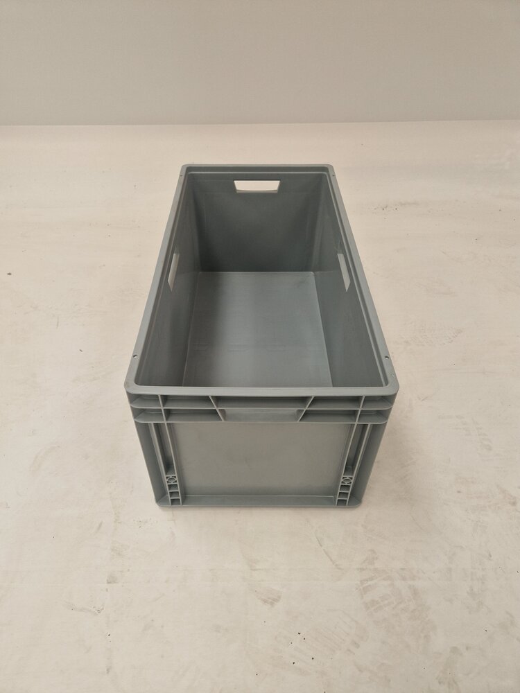 Emtrade (Nieuw) Stapelbak, 800x400x340 mm, grijs kunststof, nieuw