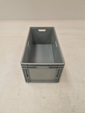 Emtrade (Nieuw) Stapelbak, 800x400x340 mm, grijs kunststof, nieuw
