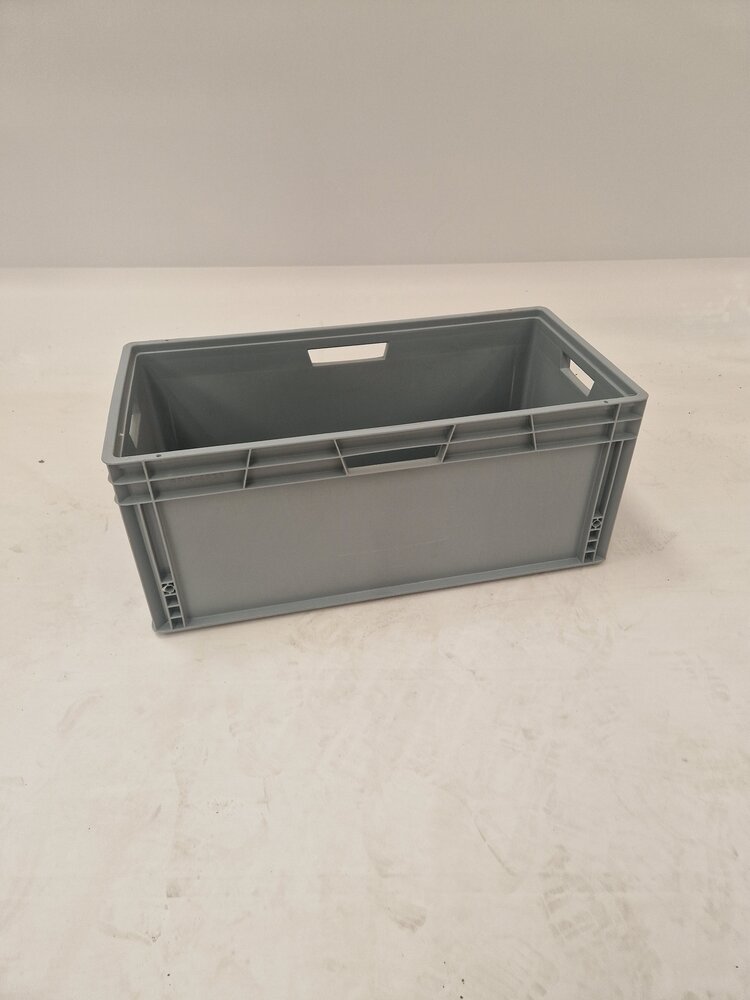 Emtrade (Nieuw) Stapelbak, 800x400x340 mm, grijs kunststof, nieuw