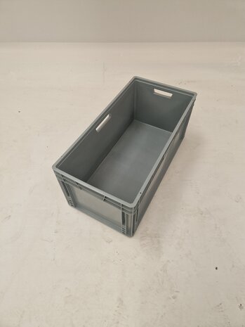 Emtrade (Nieuw) Stapelbak, 800x400x340 mm, grijs kunststof, nieuw