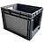 Emtrade Magazijnbak met grijpopening 400x300x280 mm grijs, Nieuw Emtrade Magazijnbak met grijpopening 400x300x280 mm grijs, Nieuw