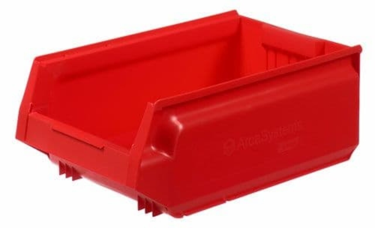 Schoeller Allibert Magazijnbak, 500x310x200 mm, rood kunststof, gebruikt