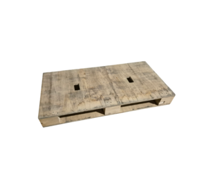 Houten pallet 1200x600x135 mm, gesloten dek en bodem, gebruikt Houten pallet 1200x600x135 mm, gesloten dek en bodem, gebruikt