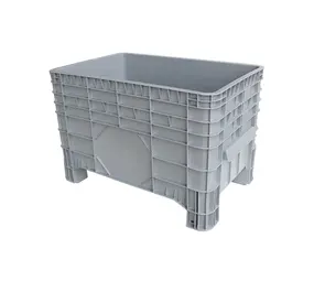 Emtrade (Nieuw) Grootvolumebak 640x1040x670mm gesloten 285 liter, 4 poten, nieuw