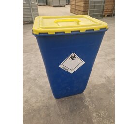 Mauser Transportvat 60 liter voor Ziekenhuisafval Blauw/Geel, nieuw (rest) Mauser Transportvat 60 liter voor Ziekenhuisafval Blauw/Geel, nieuw (rest)